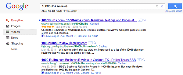 SEO Authority for Reviews Searches